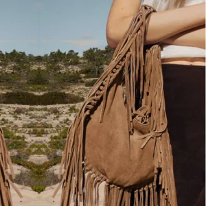 Vintage Frosted tassels Large Capacity Women Bag Autumn Winter Faux Suede Tote Bucket Bags New Lady Commuter Handbags